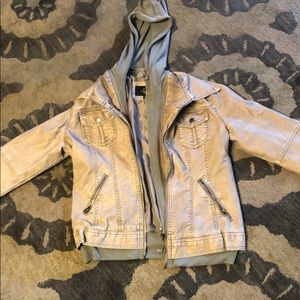 Faux leather jacket